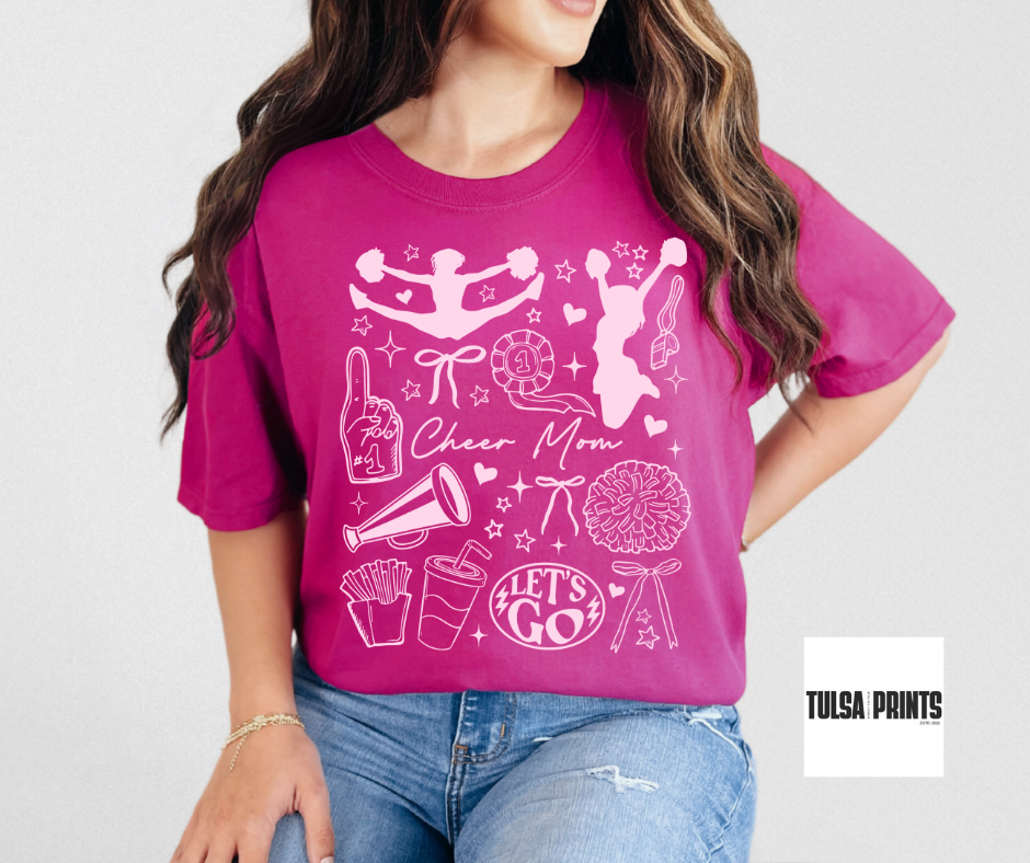 DTF CHEER MOM COLLAGE TRANSFER