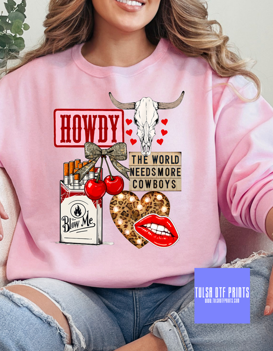 DTF HOWDY COLLAGE TRANSFER