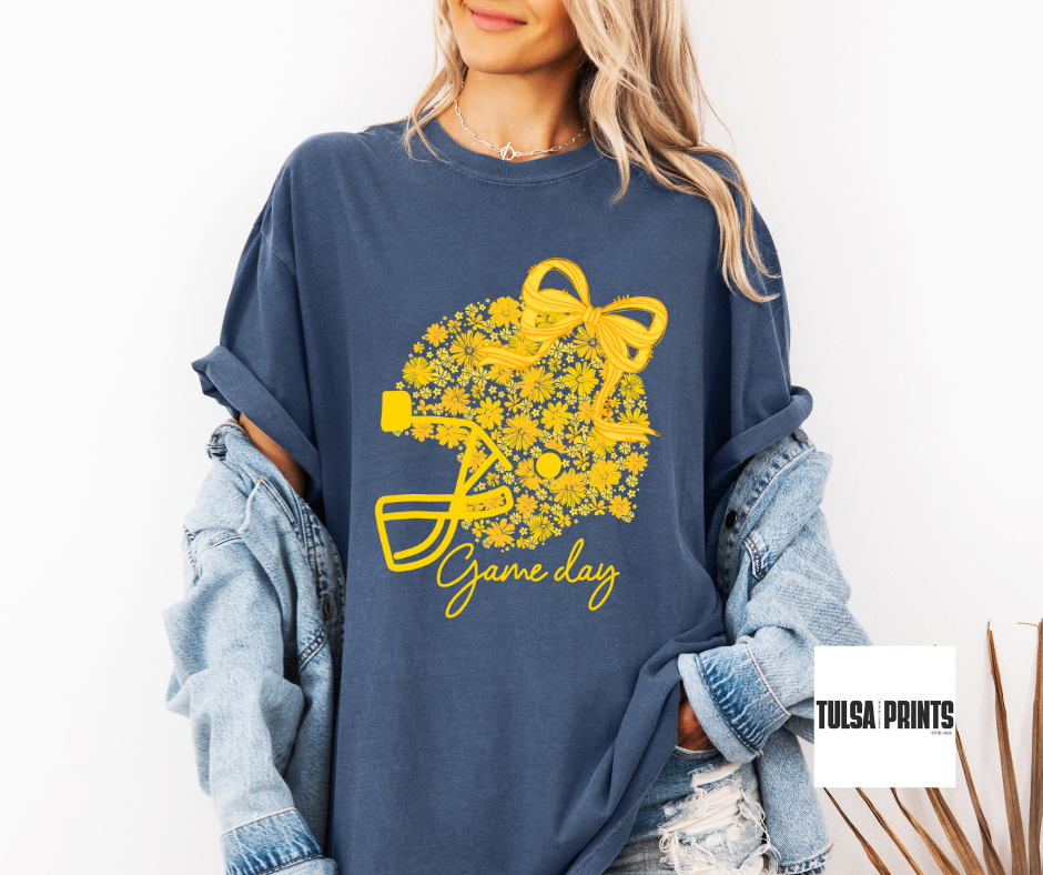 DTF FLORAL HELMET BOW TRANSFER BATCH 3 (8 SINGLE COLORS AVAIL.)