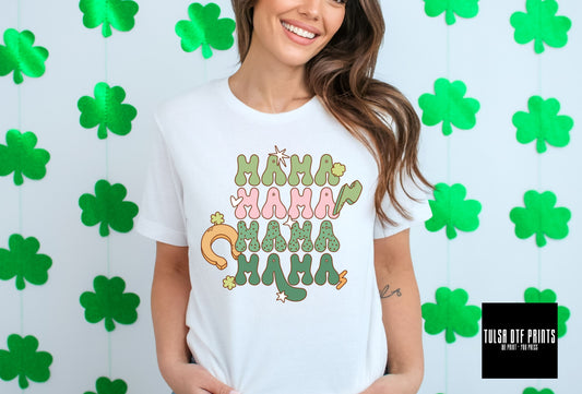 DTF MAMA STACKED ST. PATRICK'S TRANSFER