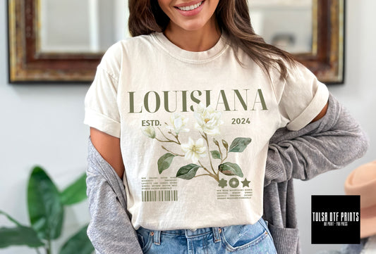 DTF LOUISIANA STATE FLOWER TRANSFER