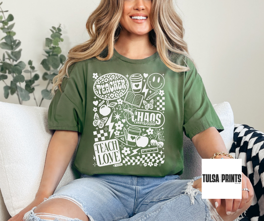 DTF RETRO TEACHER COLLEGE TRANSFER