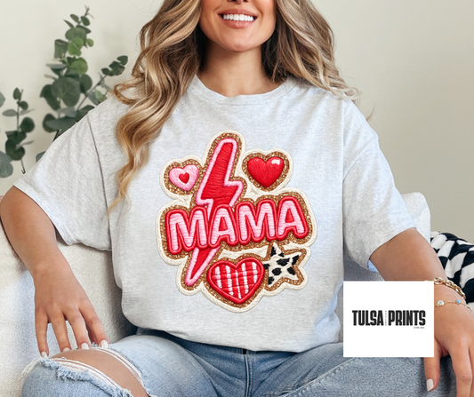 DTF VIBRANT EMBROIDERED MAMA TRANSFER