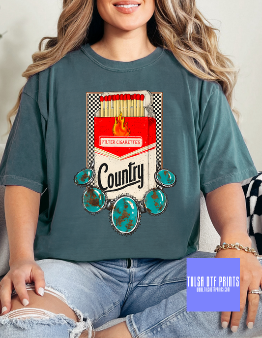 DTF COUNTRY CHECKERED TRANSFER