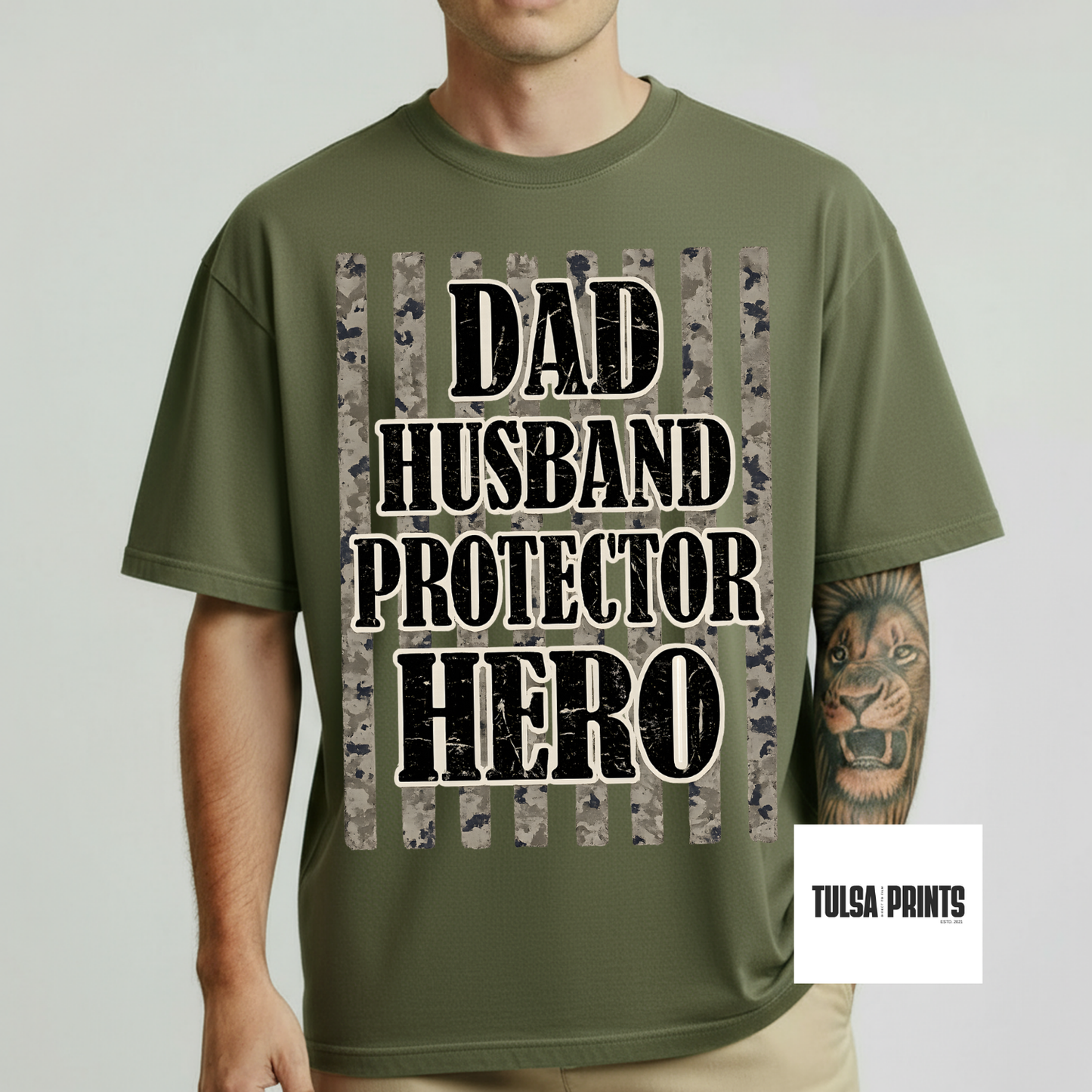 DTF DAD HERO CAMO TRANSFER