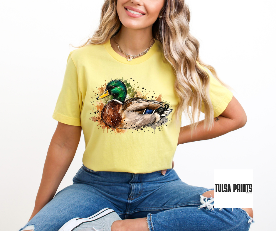 DTF DUCK SPLATTERED PAINT TRANSFER