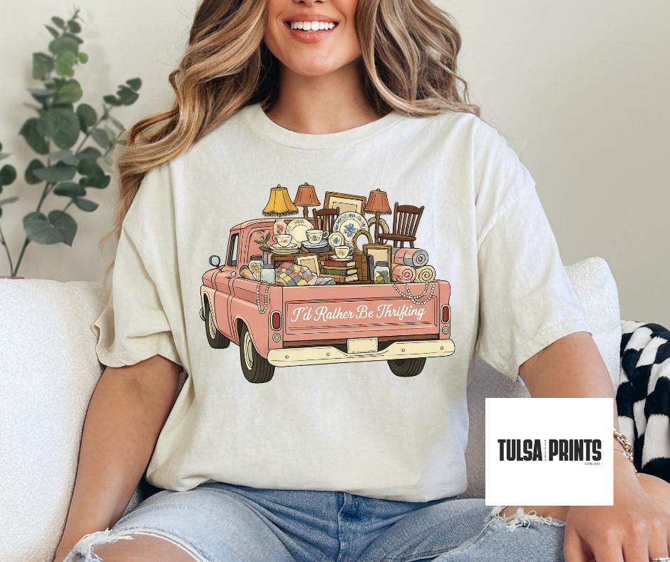 DTF VINTAGE TRUCK THRIFTING TRANSFER