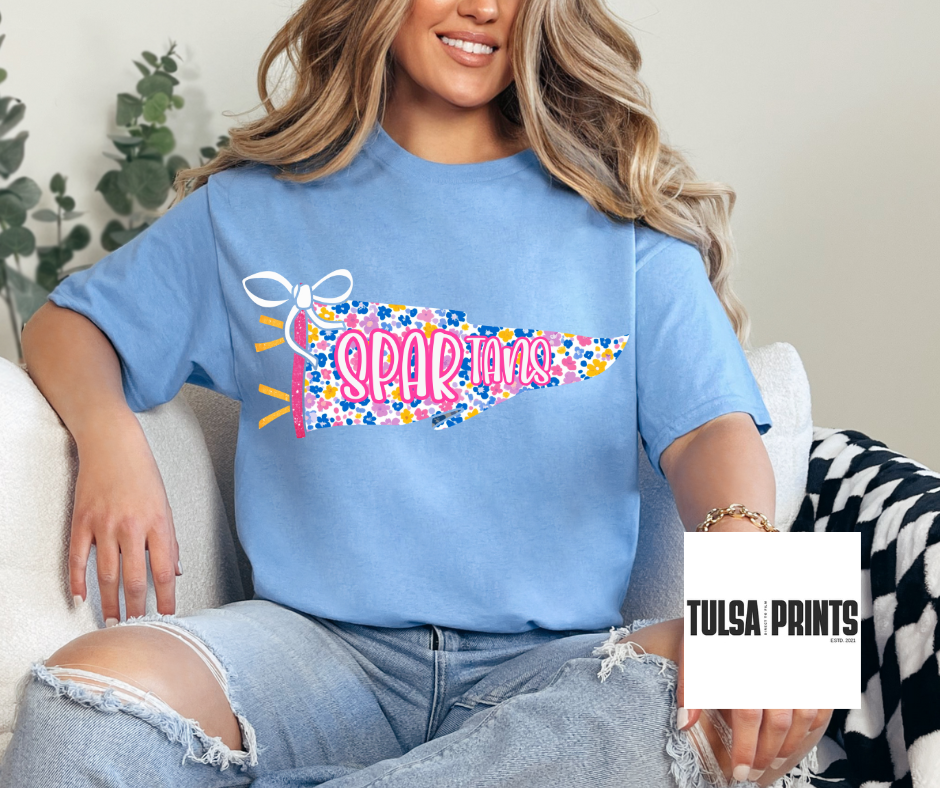 DTF FLORAL SPIRIT PENNANT TRANSFER