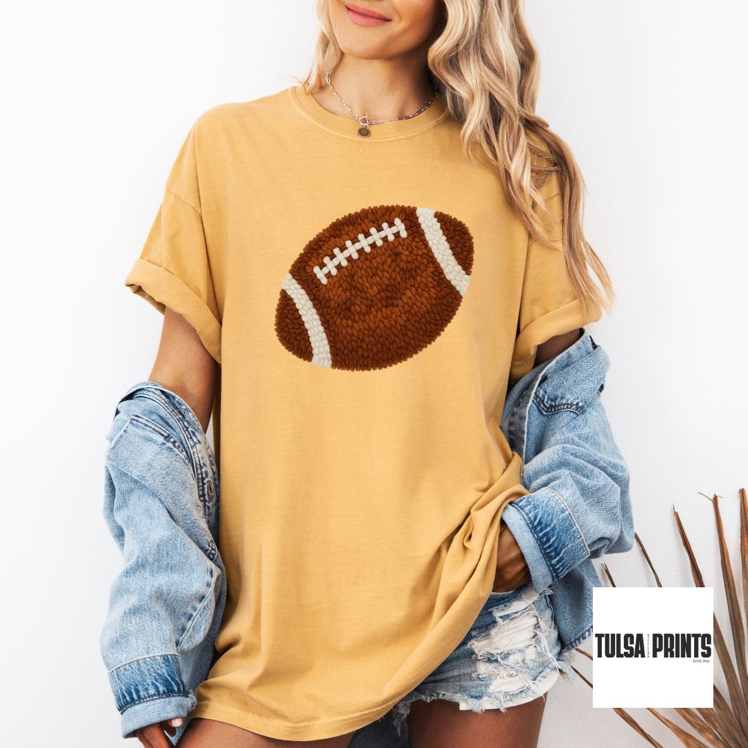 DTF SPORTS BALL FAUX LATCH HOOK TRANSFER (2 OPTIONS AVAIL.)