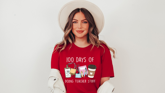 DTF 100 DAYS OF DOING TEACHER STUFF - WH FONT TRANSFER