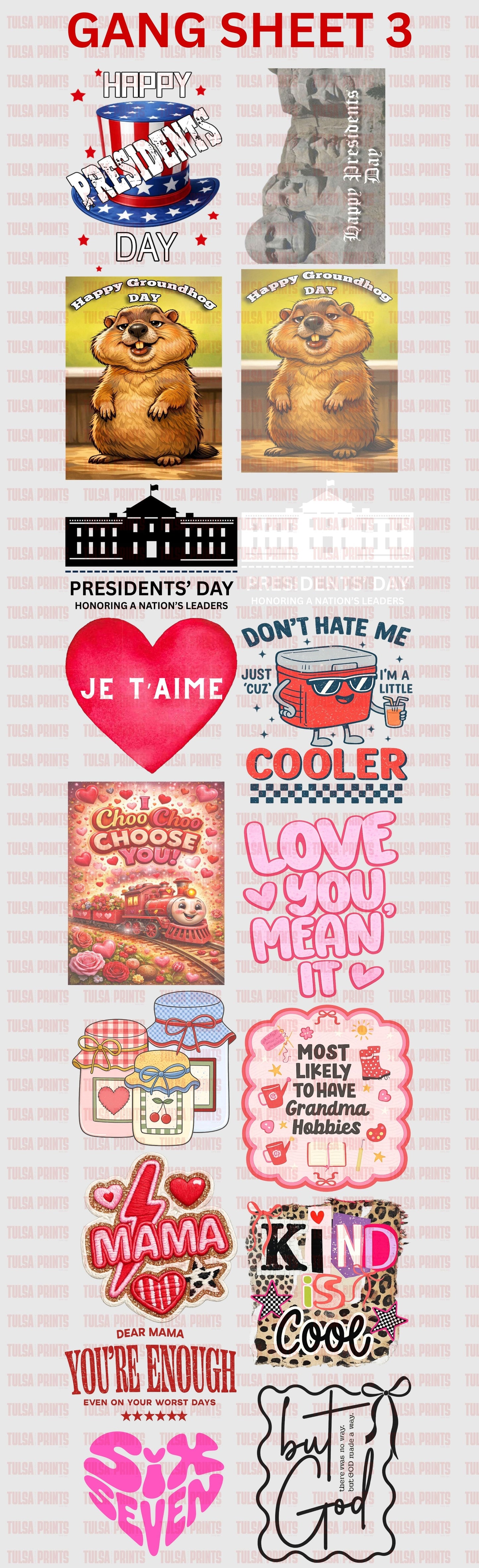 READY-TO-PRINT GANG SHEET FEAT. NEW DESIGNS