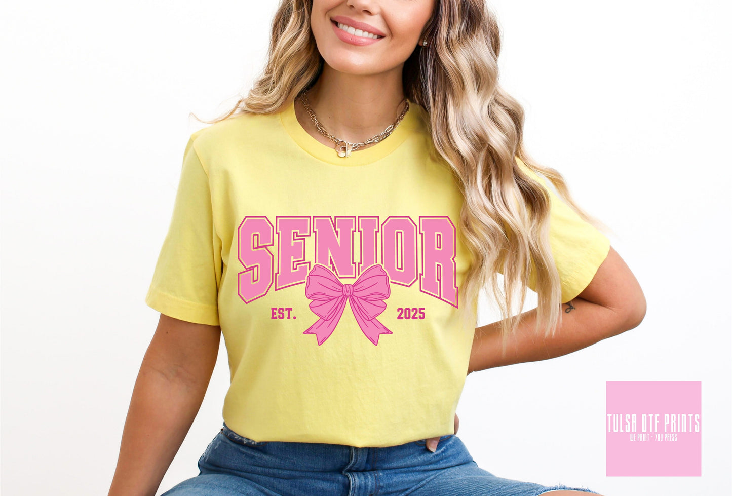 DTF COQUETTE SENIOR 2025 PINK TRANSFER