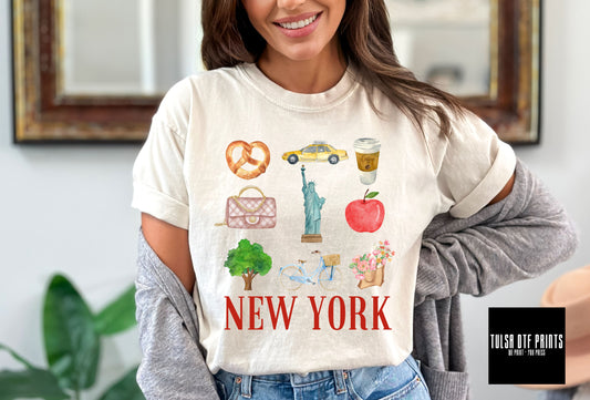 DTF NEW YORK COLLAGE TRANSFER