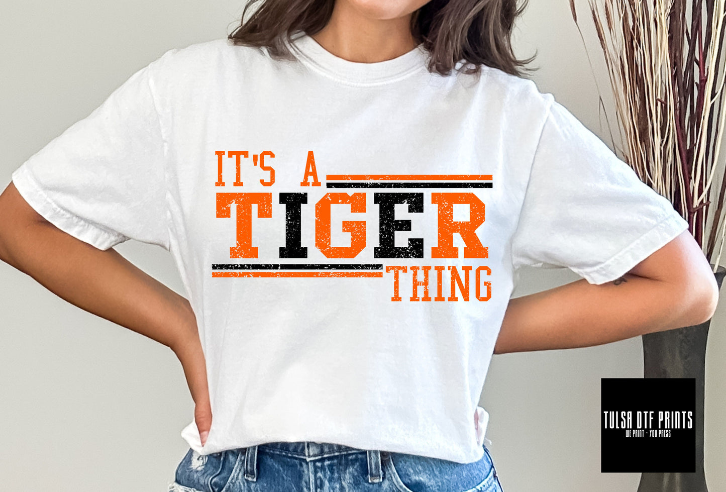 DTF IT'S A TIGER THING ORANGE/BLACK TRANSFER