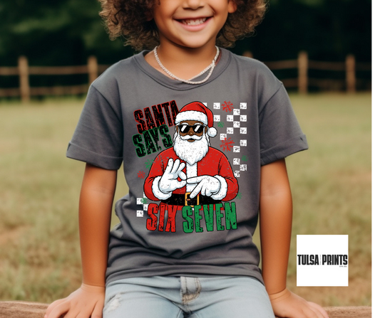 DTF SANTA SAYS 67 TRANSFER