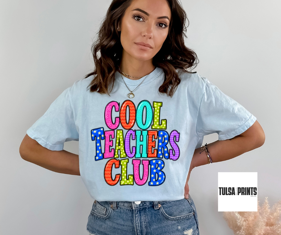 DTF COOL TEACHERS CLUB TRANSFER