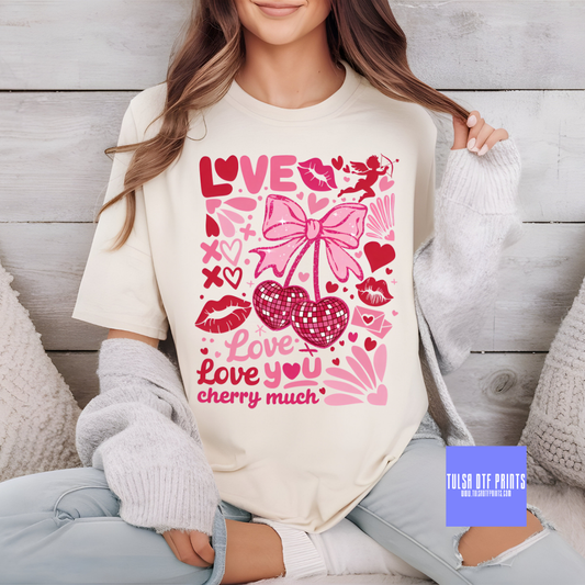 DTF LOVE YOU DISCO CHERRY COQUETTE TRANSFER