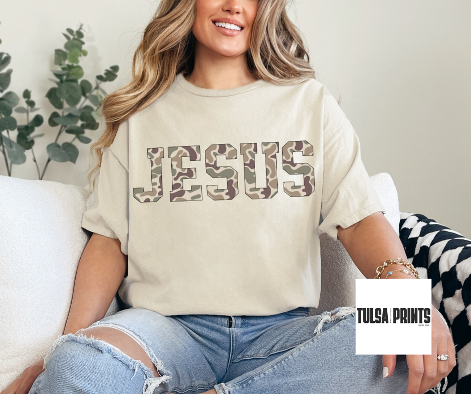 DTF CAMO JESUS TRANSFER