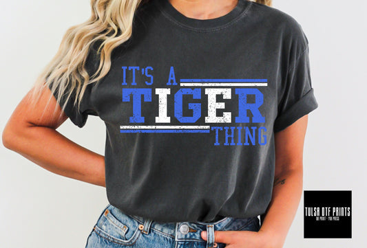 DTF IT'S A TIGER THING ROYAL/WHITE TRANSFER