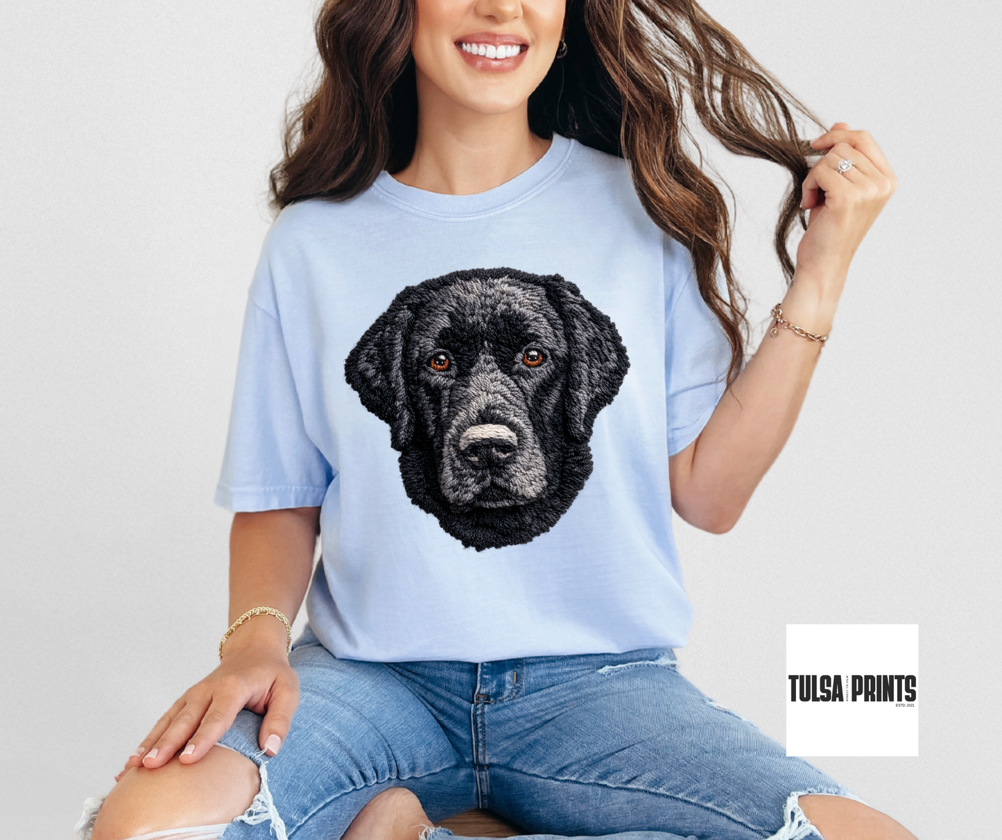 DTF LATCH HOOK YARN DOGS TRANSFER