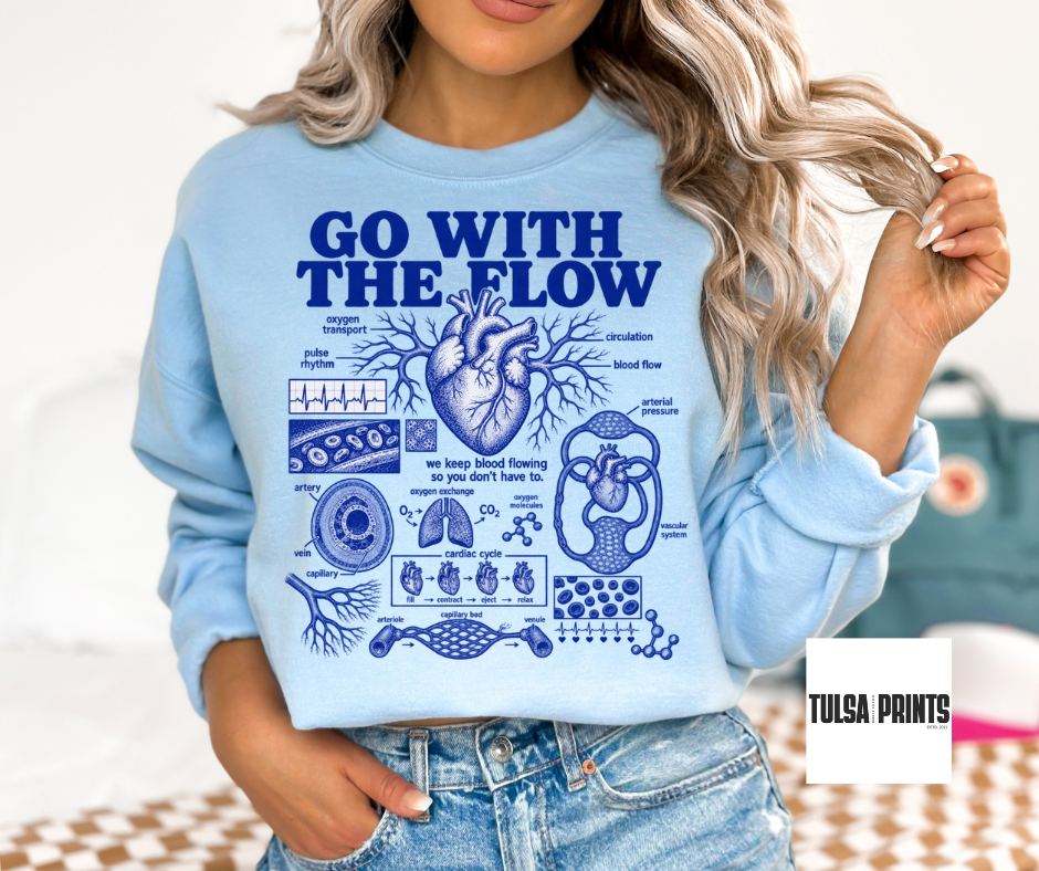 DTF GO WITH THE FLOW TRANSFER