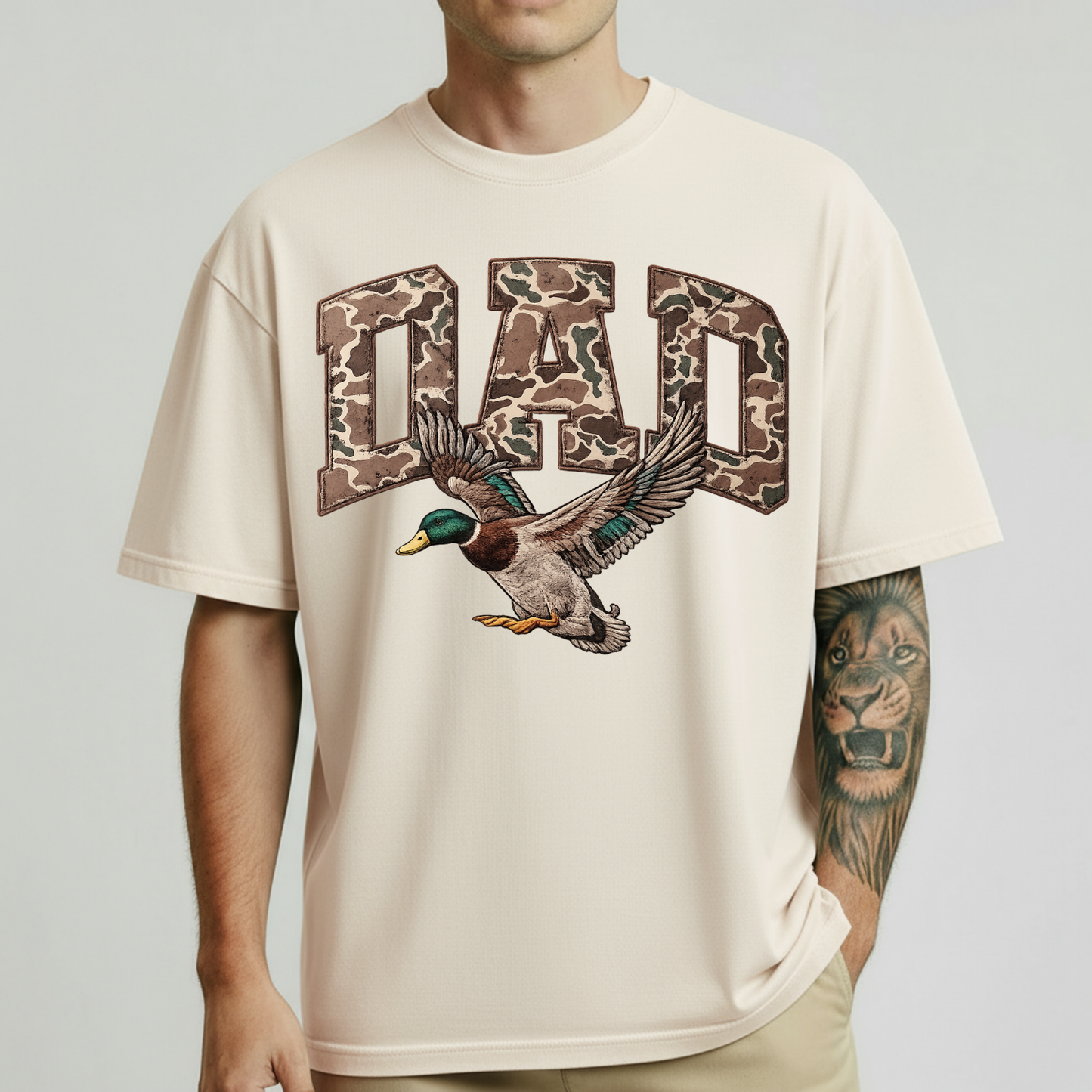 DTF DAD DUCK CAMO TRANSFER