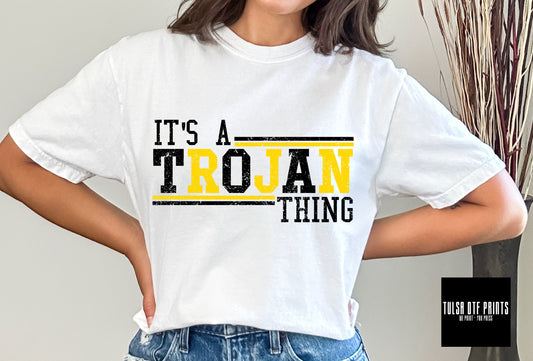 DTF IT'S A TROJAN THING YELLOW/BLACK TRANSFER