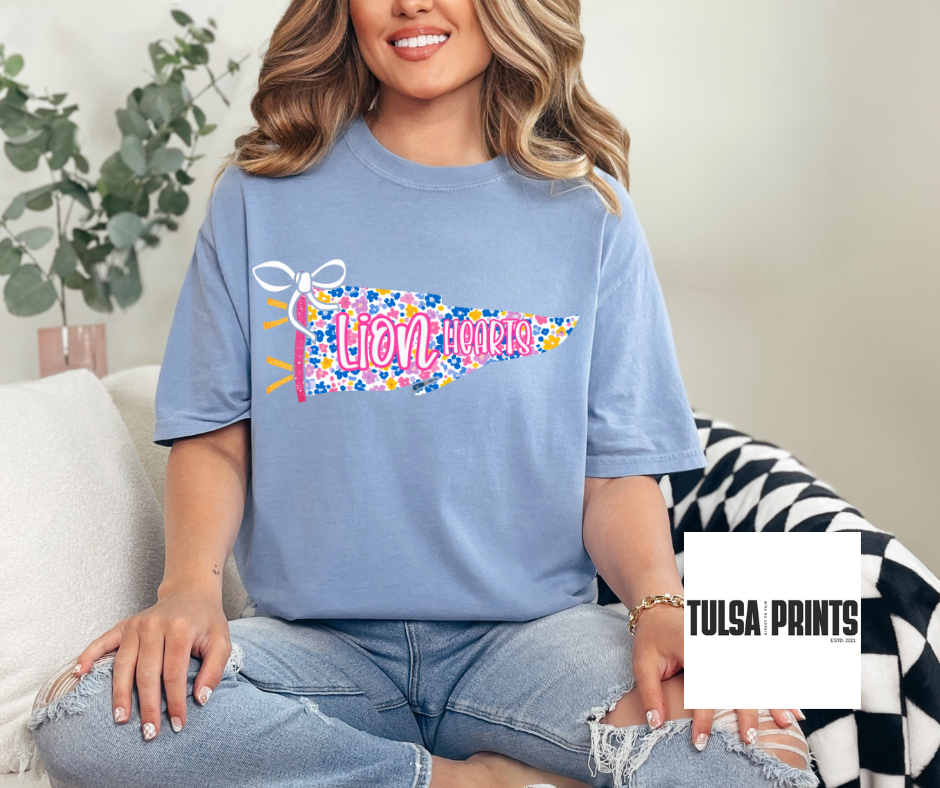 DTF FLORAL SPIRIT PENNANT TRANSFER