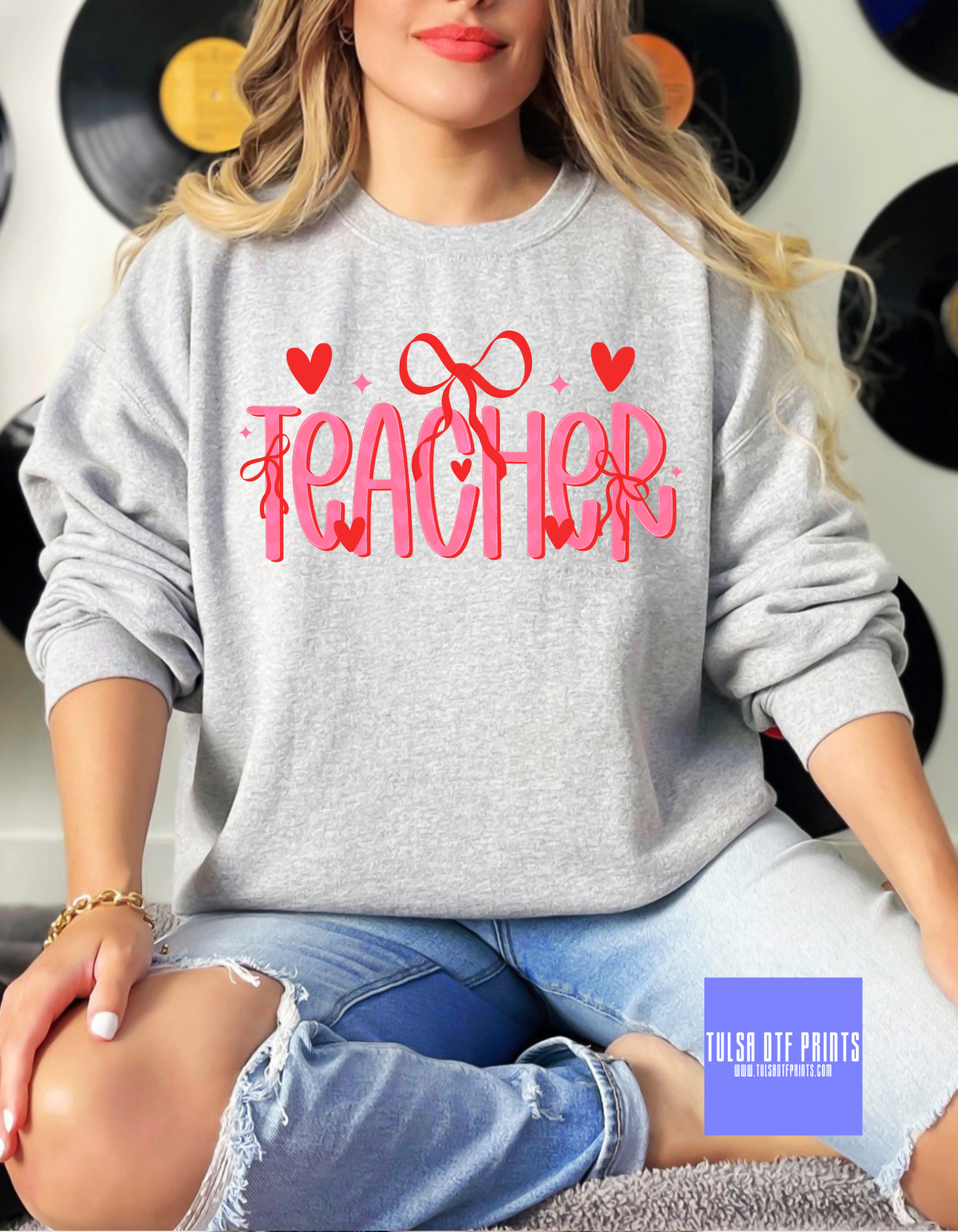 DTF LOVE KNOT LETTERING TRANSFER