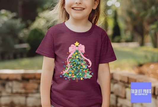 DTF COQUETTE CHRISTMAS TREE TRANSFER