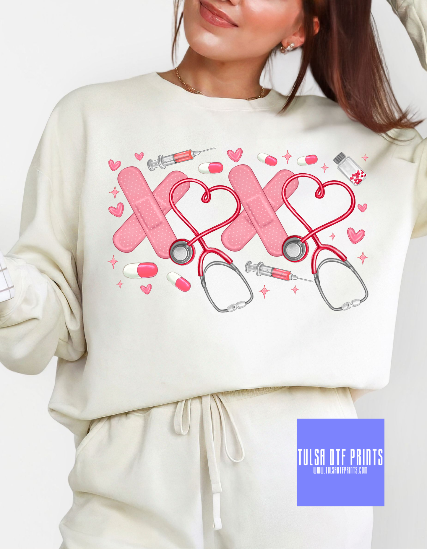 DTF XOXO NURSE TRANSFER