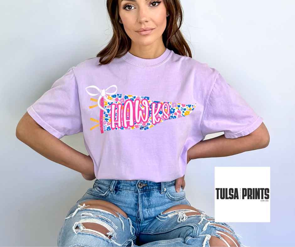 DTF FLORAL SPIRIT PENNANT TRANSFER
