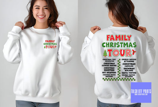 DTF FAMILY CHRISTMAS SHIRT W/ POCKET TRANSFER