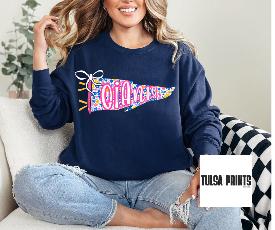 DTF FLORAL SPIRIT PENNANT TRANSFER
