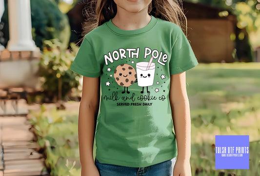 DTF NORTH POLE MILK & COOKIE CO. TRANSFER