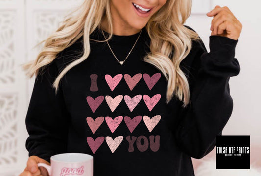 DTF I HEART(S) YOU TRANSFER