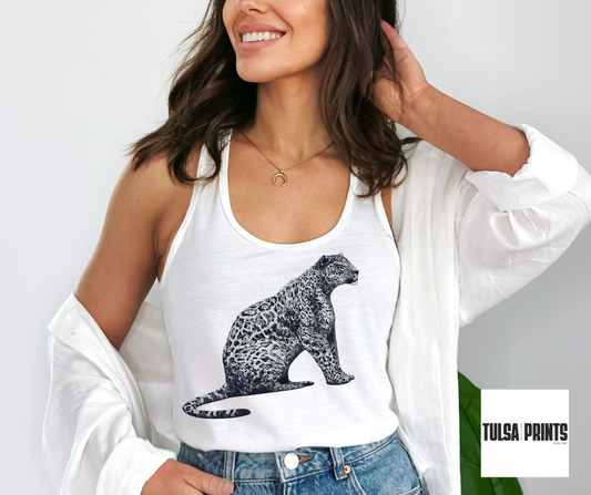 DTF LEOPARD B&W TRANSFER