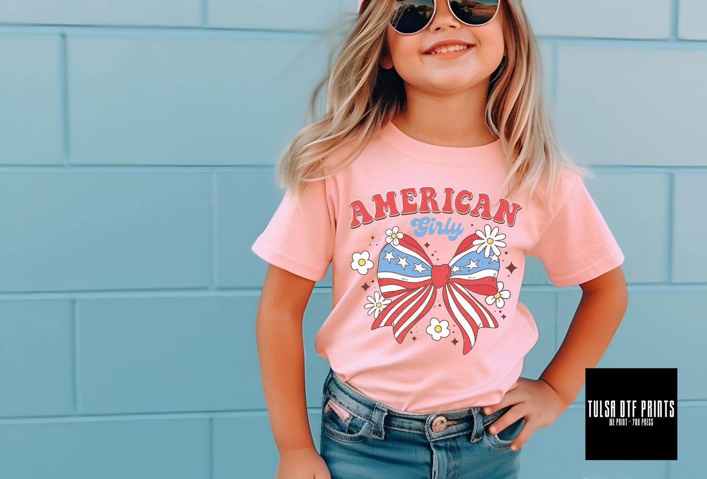 DTF 4TH OF JULY GIRLY TRANSFER