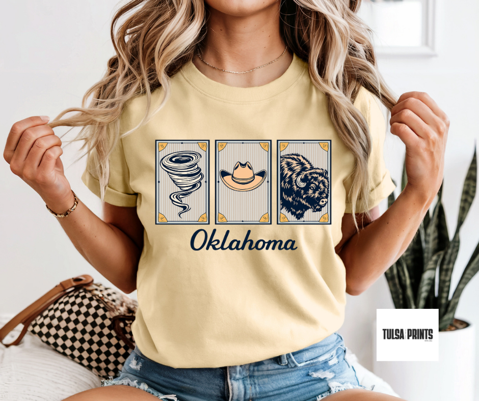 DTF VINTAGE  OKLAHOMA CARD TRANSFER
