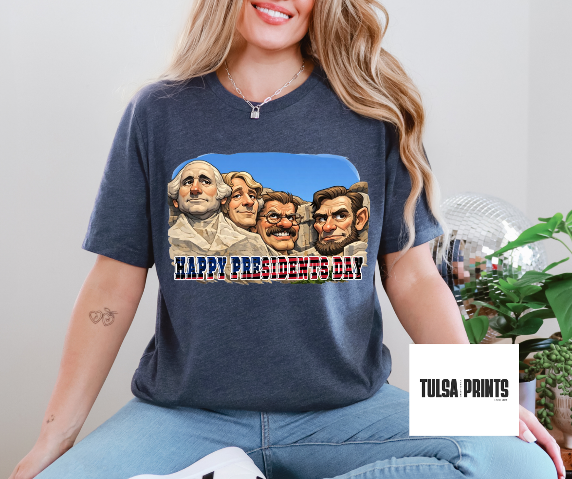 DTF MOUNT RUSHMORE CARICATURE TRANSFER