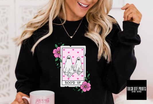 DTF BOO'D UP GHOSTS CARD TRANSFER