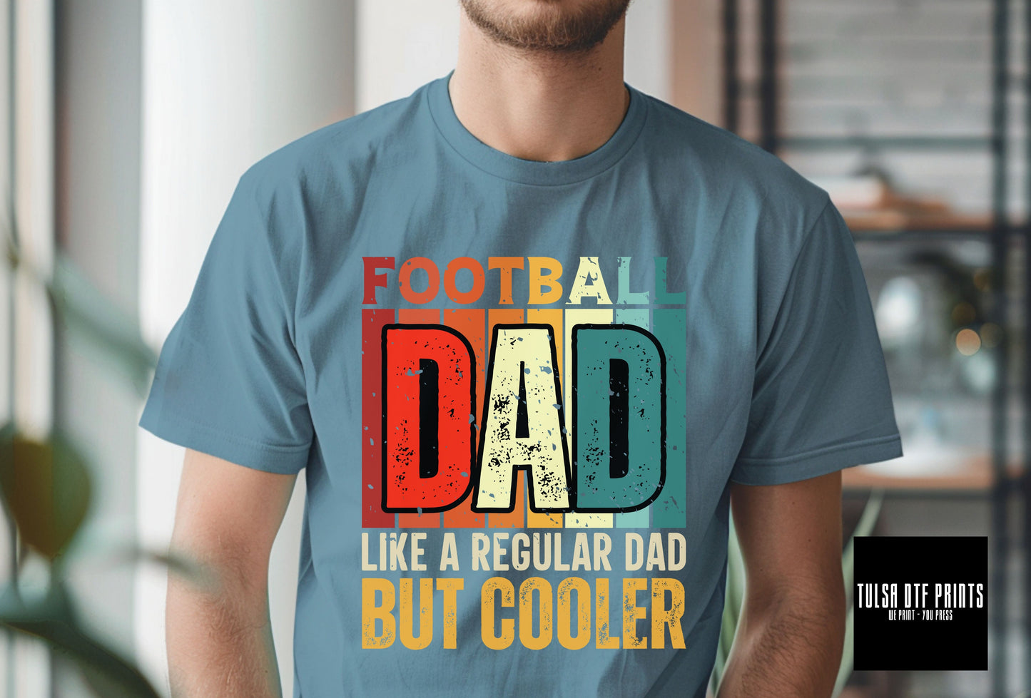 DTF FOOTBALL DAD COOLER TRANSFER