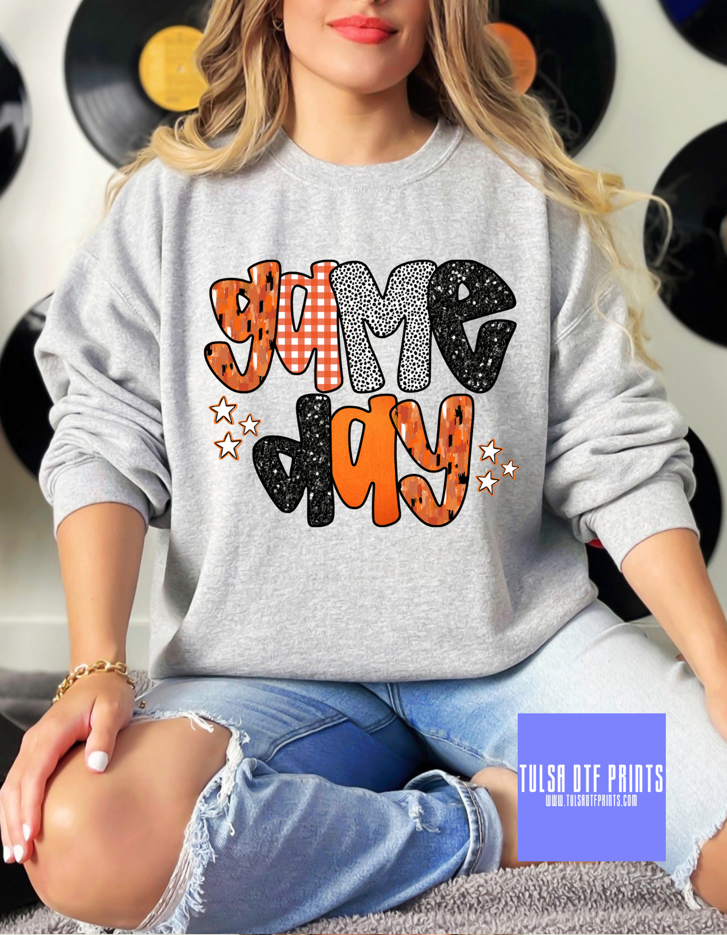 DTF GAME DAY BRUSHSTROKE (MULITPLE COLORS) TRANSFER
