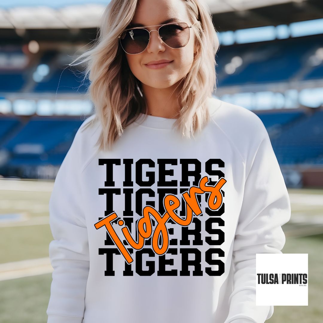 DTF STACKED CURSIVE DESIGN COLLECTION TRANSFER (10 OPTIONS AVAIL.)