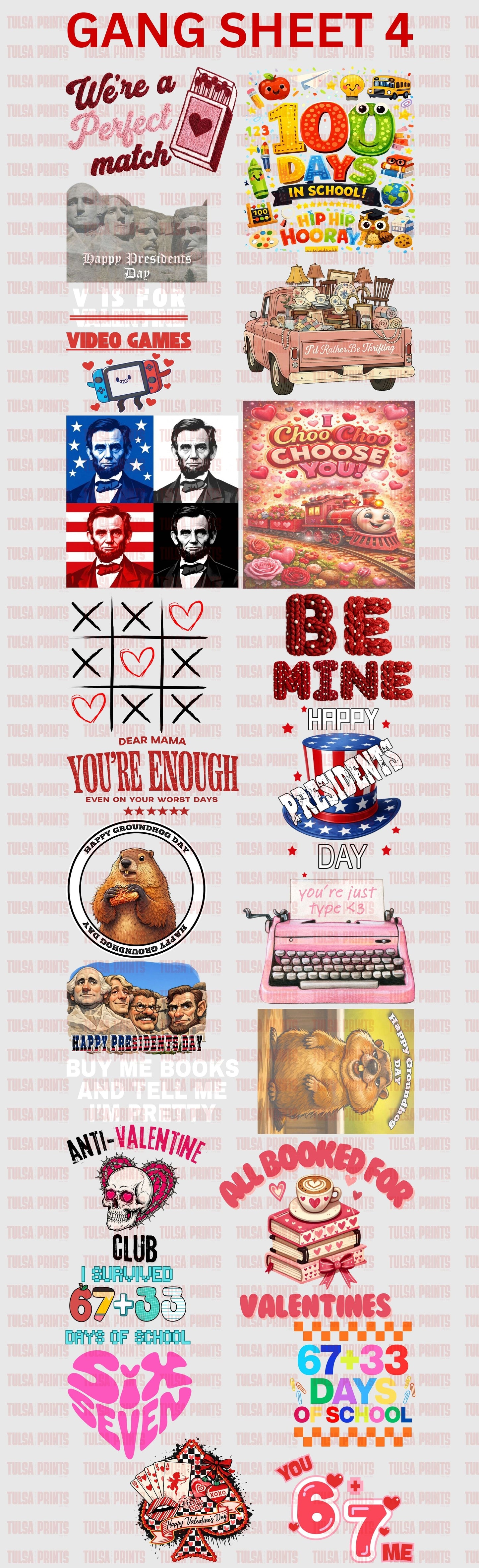 READY-TO-PRINT GANG SHEET FEAT. NEW DESIGNS