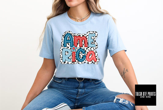DTF AMERICA DALMATIAN PRINTS TRANSFER