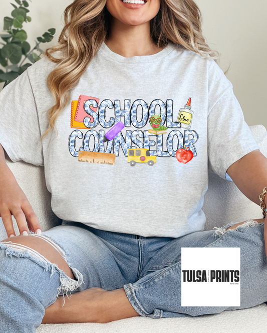 DTF SCHOOL BLUE TOILE TRANSFER