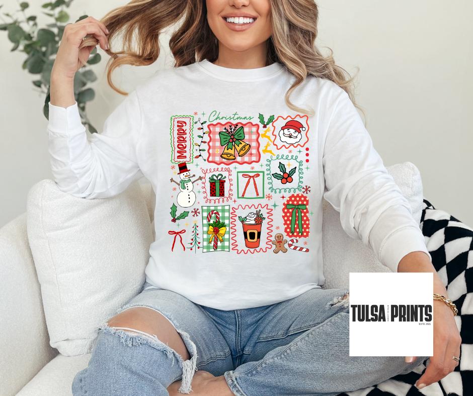 DTF CHRISTMAS STAMP COLLEGE TRANSFER