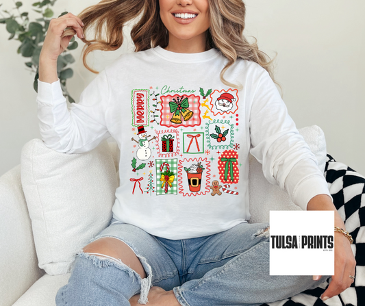 DTF CHRISTMAS STAMP COLLEGE TRANSFER