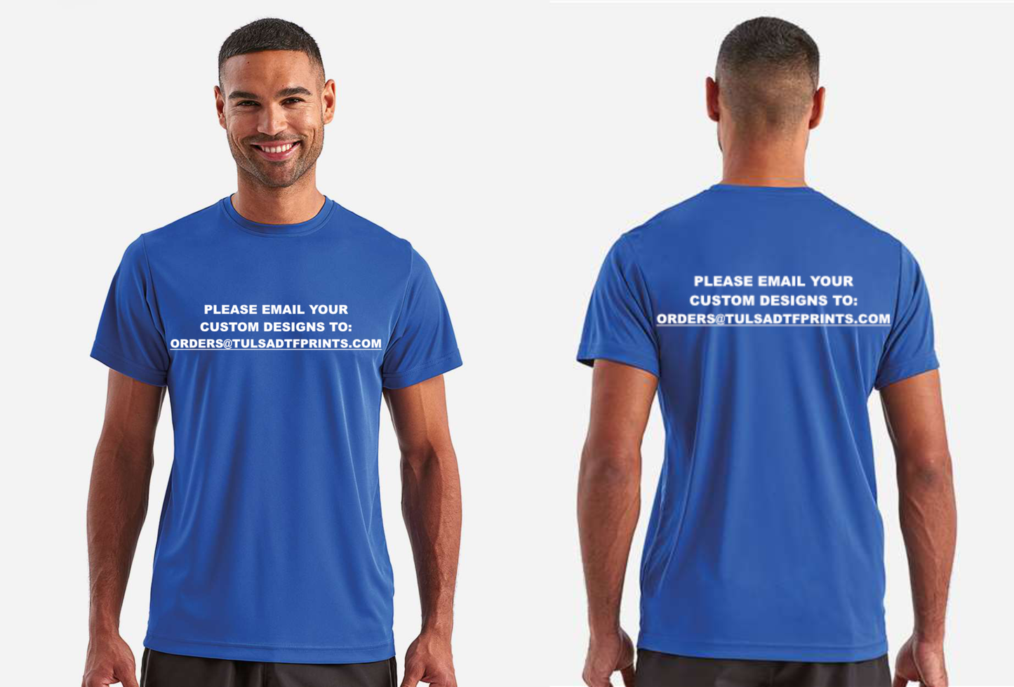 TRIDI UNISEX RECYCLED PERFORMANCE T-SHIRT TD501 (Completed Shirt) (Front & Back)